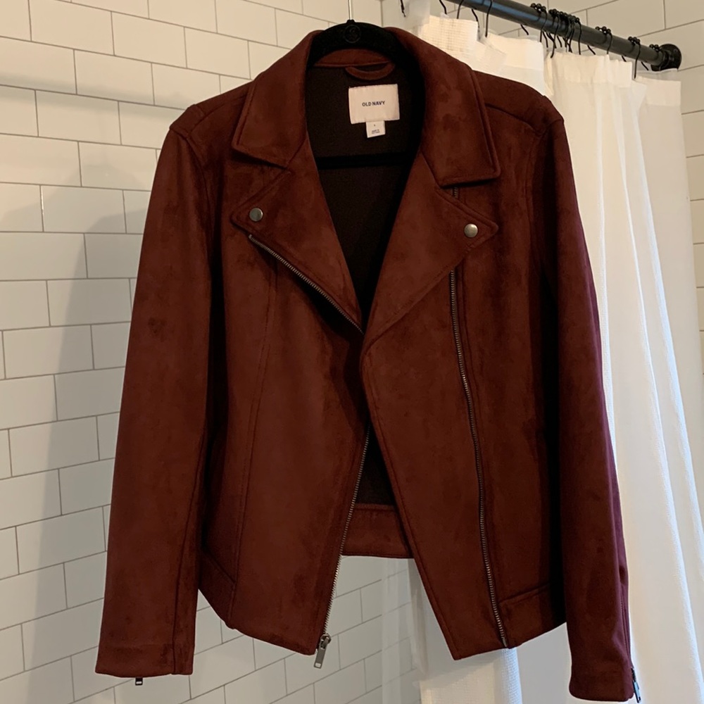 Old Navy Faux Suede Moto Jacket